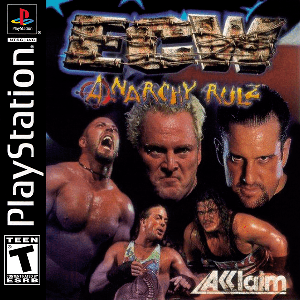 ECW Anarchy Rulz box art for Playstation